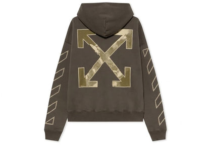 OFF-WHITE Martyrdom Arrow Skate Hoodie Vintage Brown