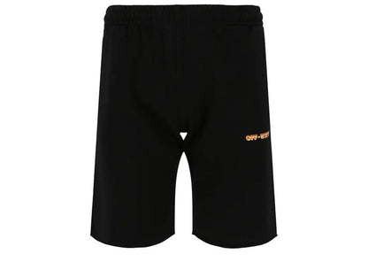 OFF-WHITE Orange Metal Arrow Sweatshort Black Orange