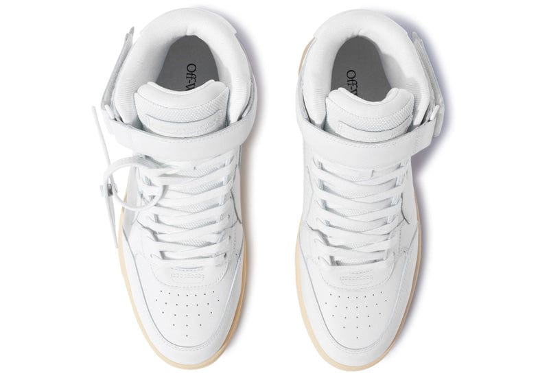 Off-White Out Of Office Mid Leather Grey/Gold