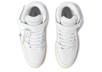 Off-White Out Of Office Mid Leather Grey/Gold