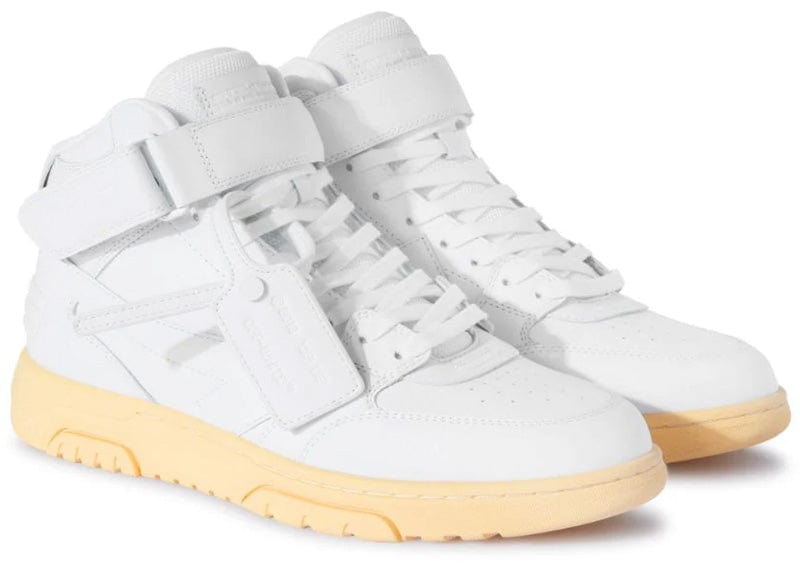 Off-White Out Of Office Mid Leather Grey/Gold