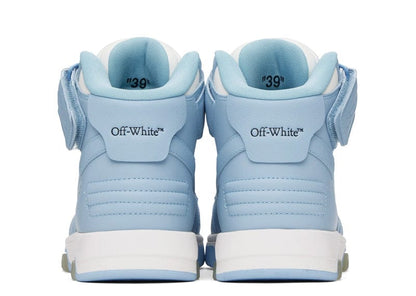Off-White Out Of Office OOO Mid Top Lea Light Blue White