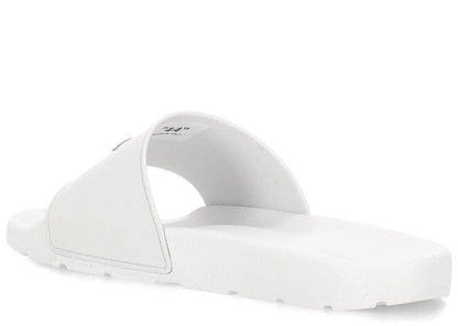 OFF-WHITE Quote Rubber Slides White