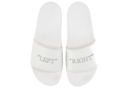 OFF-WHITE Quote Rubber Slides White