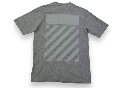 Off-White Rubber Diagonal Tee Grey