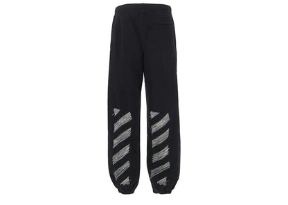 Off-White Scribble Diag Slim Sweatpants Black