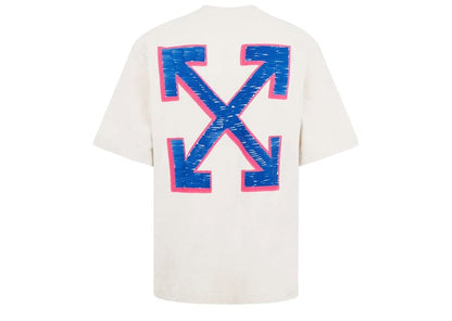 Off-White Sketch Arrow Skate S/S Tee Beige/Blue