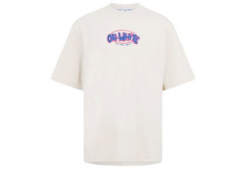 Off-White Sketch Arrow Skate S/S Tee Beige/Blue