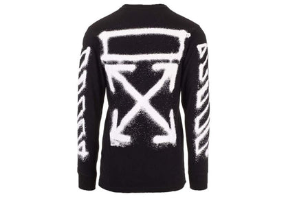 OFF-WHITE Spray Marker Arrows Long Sleeve T-shirt Black White