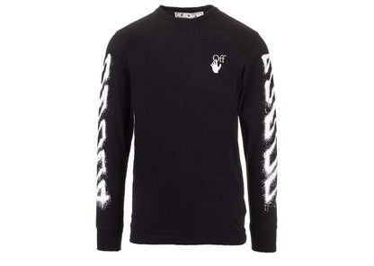 OFF-WHITE Spray Marker Arrows Long Sleeve T-shirt Black White