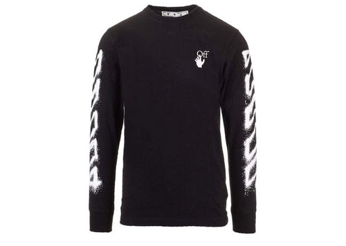 OFF-WHITE Spray Marker Arrows Long Sleeve T-shirt Black White