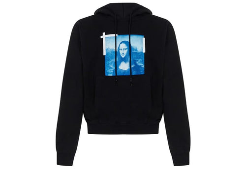 Off-White c/o Virgil Abloh Taped Mona Lisa Over Hoodie Black/Blue/White