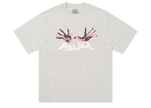 Palace Hands On T-Shirt Grey Marl
