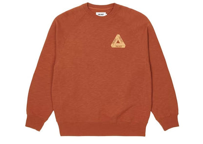 Palace Tri-Ferg Slub Crew Rust