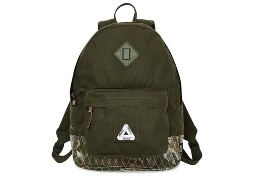 Palace X-Pac Cotton Canvas Backpack Olive