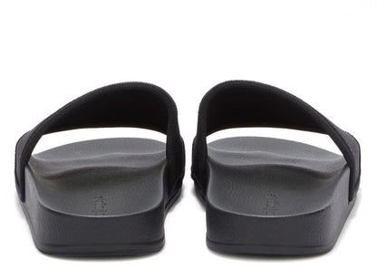 Palm Angels Monogram Pool Sliders Black