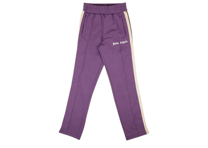 Palm Angels Classic Track Pants Purple and Off White