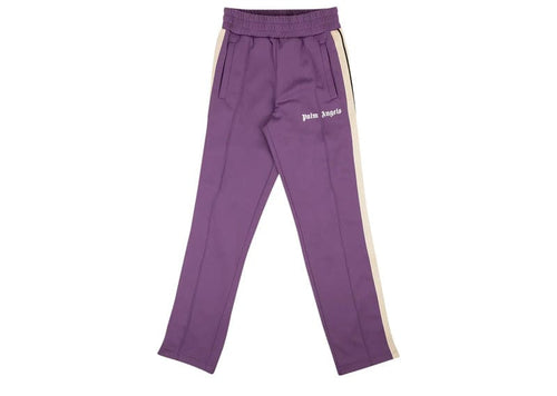Palm Angels Classic Track Pants Purple and Off White