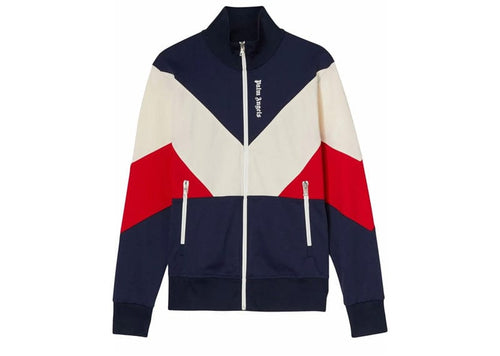 Palm Angels Colorblock Track Jacket Navy/White