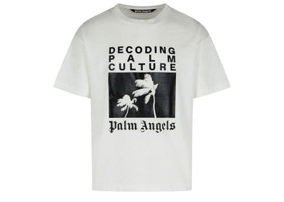 Palm Angels Decoding Palm Culture Regular Tee Off White/Black