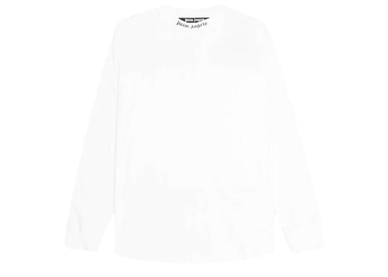 Palm Angels Doubled Logo Longsleeve T-Shirt White/Black/Fuschsia