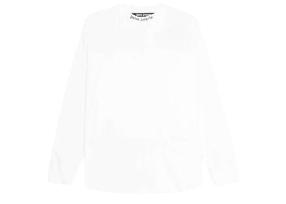 Palm Angels Doubled Logo Longsleeve T-Shirt White/Black/Fuschsia
