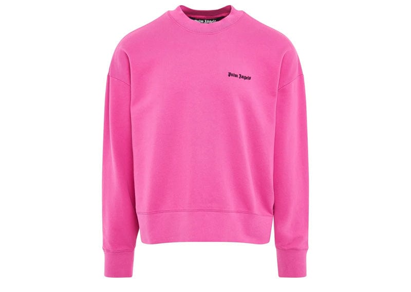 Palm Angels Embroidered Logo Crewneck Pink