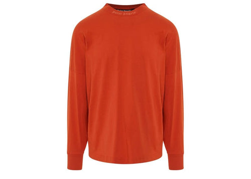 Palm Angels Glitter Classic Logo Over Tee Orange