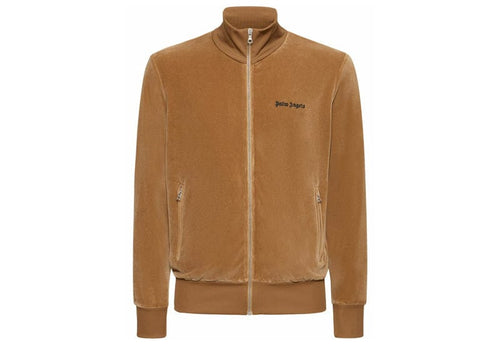 Palm Angels Logo-Print Track Jacket Sand Beige