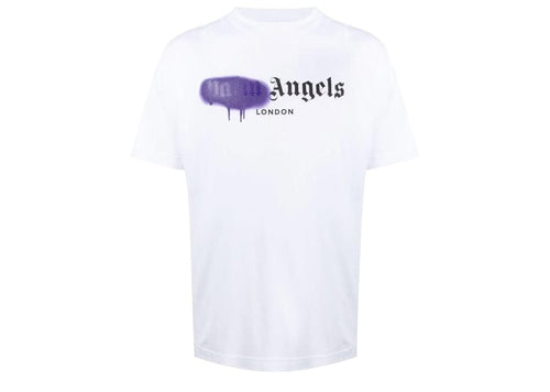 Palm Angels London Sprayed Logo T-shirt White