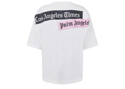 Palm Angels Los Angeles Times Oversized News T-Shirt White