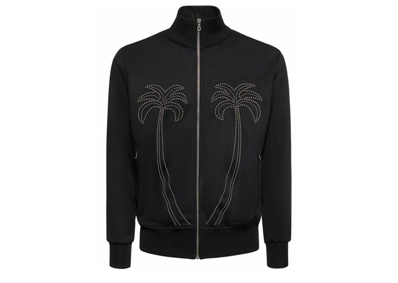 Palm Angels Milano Stud Track Jacket Black