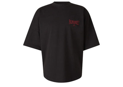 Palm Angels Mini College Over Tee Black Dark Red