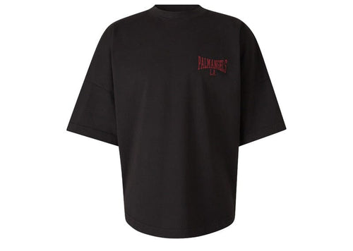 Palm Angels Mini College Over Tee Black Dark Red