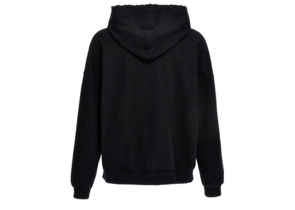 Palm Angels Monogram Statement Logo Hoodie Black