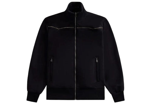 Palm Angels Monogram Stud Track Jacket Black/Silver
