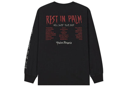 Palm Angels Rest In Palm Long Sleeve Tee Black
