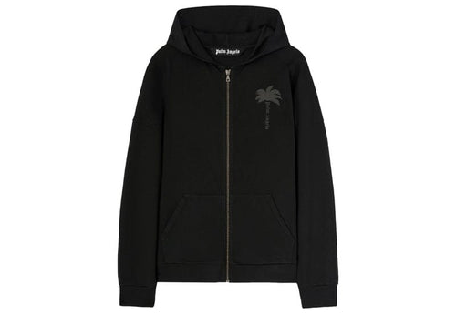 Palms Zipped Hoody Vintage Black