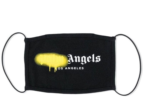 Ssense Palm Angels Sprayed Logo Mask Black