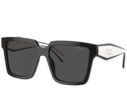 Prada PR24ZSF 1AB5S0-57 Black/Dark Grey