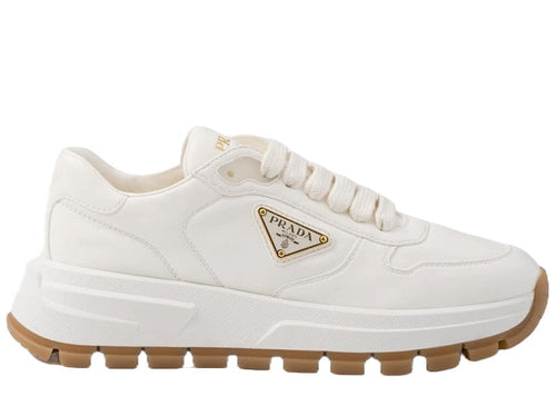 Prada Prax 01 Leather Sneakers Ivory Gum (Women's)