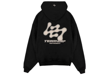 Represent 247 Future Terrains Oversized Hoodie Black