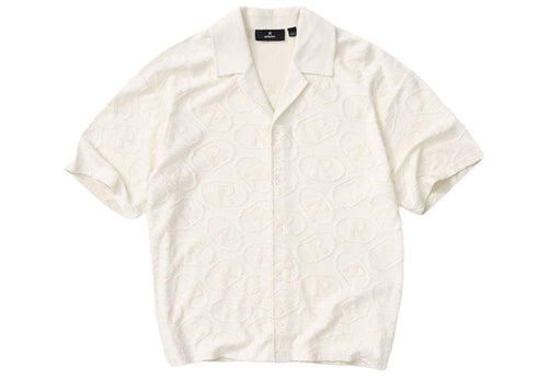 Represent All Over Print Towel Shirt Aged White