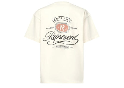 Represent Grand Vintage Hand Drawn Tee Aged White