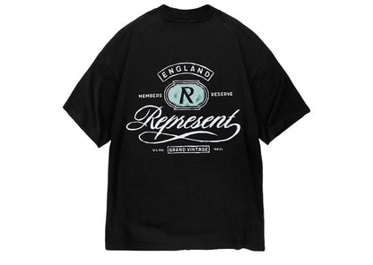Represent Grand Vintage Hand Drawn Tee Jet Black
