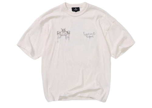 Represent Hand Drawn Thoroughbred Dogs T-Shirt Flat White