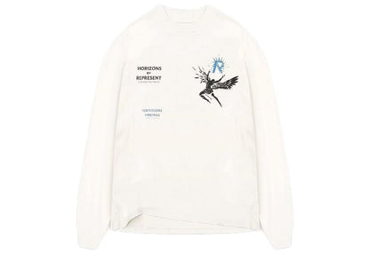 Represent Icarus Long Sleeve Tee Flat White