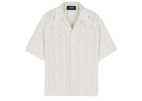 Represent Lace Knit Shirt Chalk