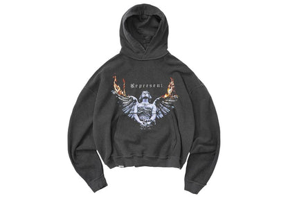 Represent Living Legacy Tour Reversible Hoodie Sun Fade Grey
