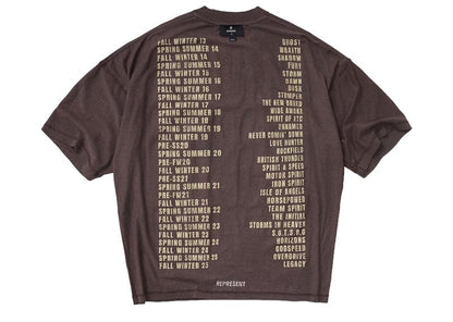 Represent Living Legacy Tour Reversible Tee Nero/Brown